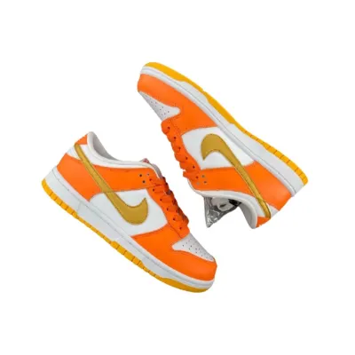 Pkgod Nike Dunk Low White/Orange Blaze-Gold​ 01