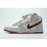 Pkgod Nike SB Dunk High Sail Bright Crimson