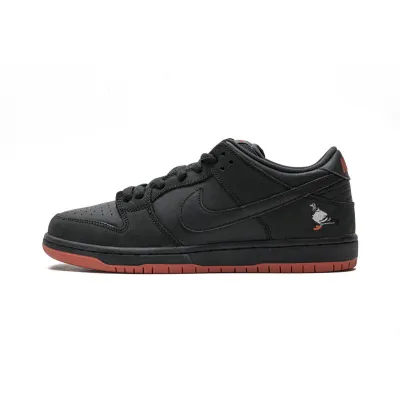 Pkgod Nike SB Dunk Low Black Pigeon 01