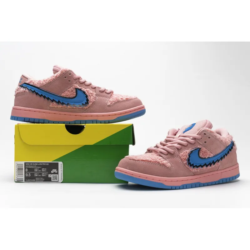 Pkgod Nike SB Dunk Low Grateful Dead Pink Bear