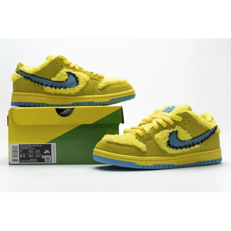 Pkgod Nike SB Dunk Low Grateful Dead Yellow Bear