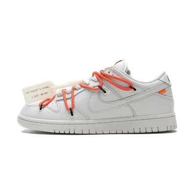   Pkgod Nike SB Dunk Low OFF-White White Black Orange 01