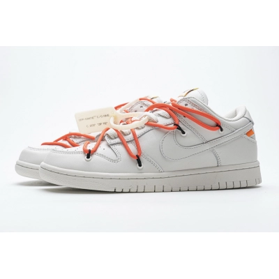    Pkgod Nike SB Dunk Low OFF-White White Black Orange 02