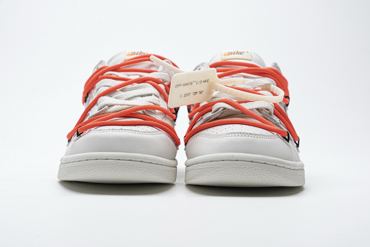     Nike SB Dunk Low OFF-White White Black Orange