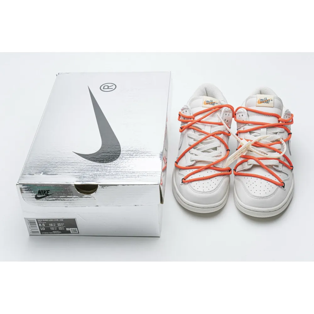 Pkgod Nike SB Dunk Low OFF-White White Black Orange