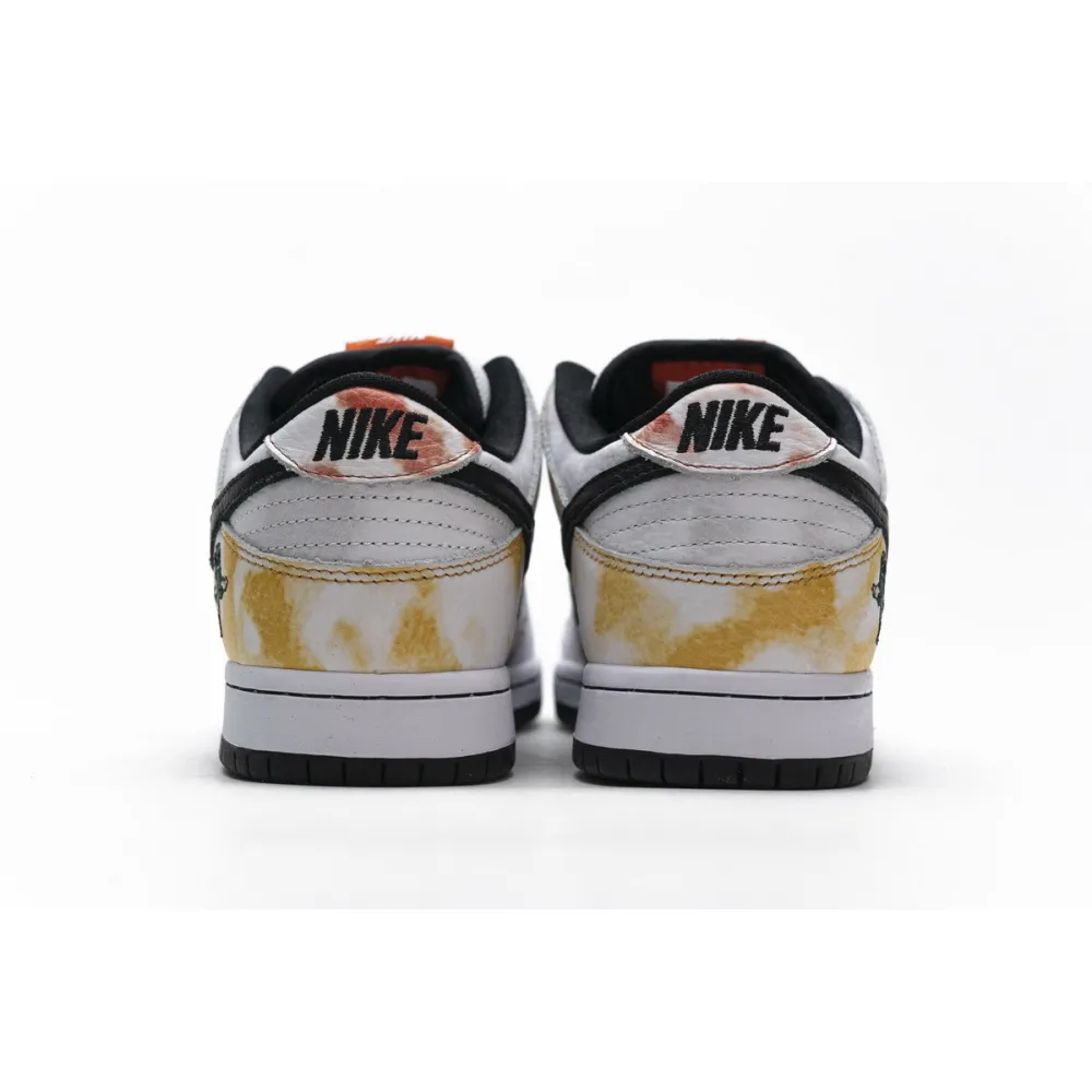 Pkgod Nike SB Dunk Low Raygun Tie-Dye White