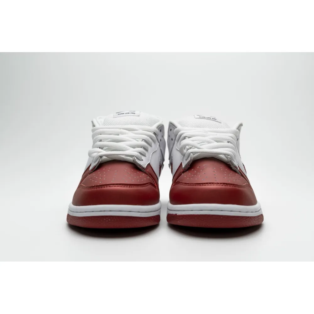 Pkgod Nike SB Dunk Low Supr White Red 