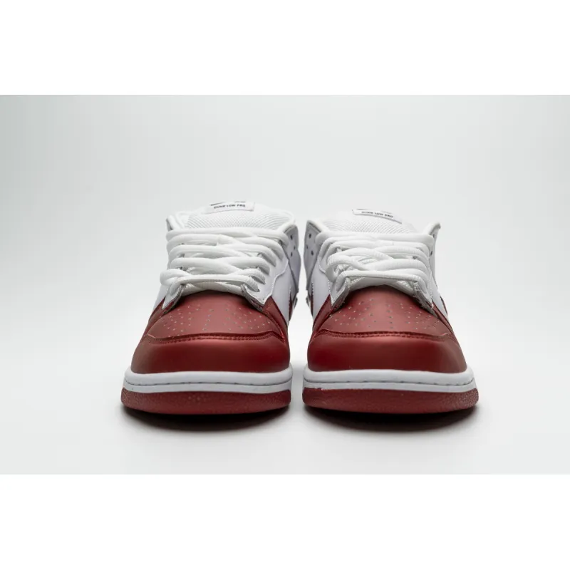 Pkgod Nike SB Dunk Low Supr White Red 