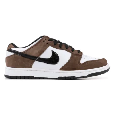 Pkgod Nike SB Dunk Low White Black Trail End Brown 01