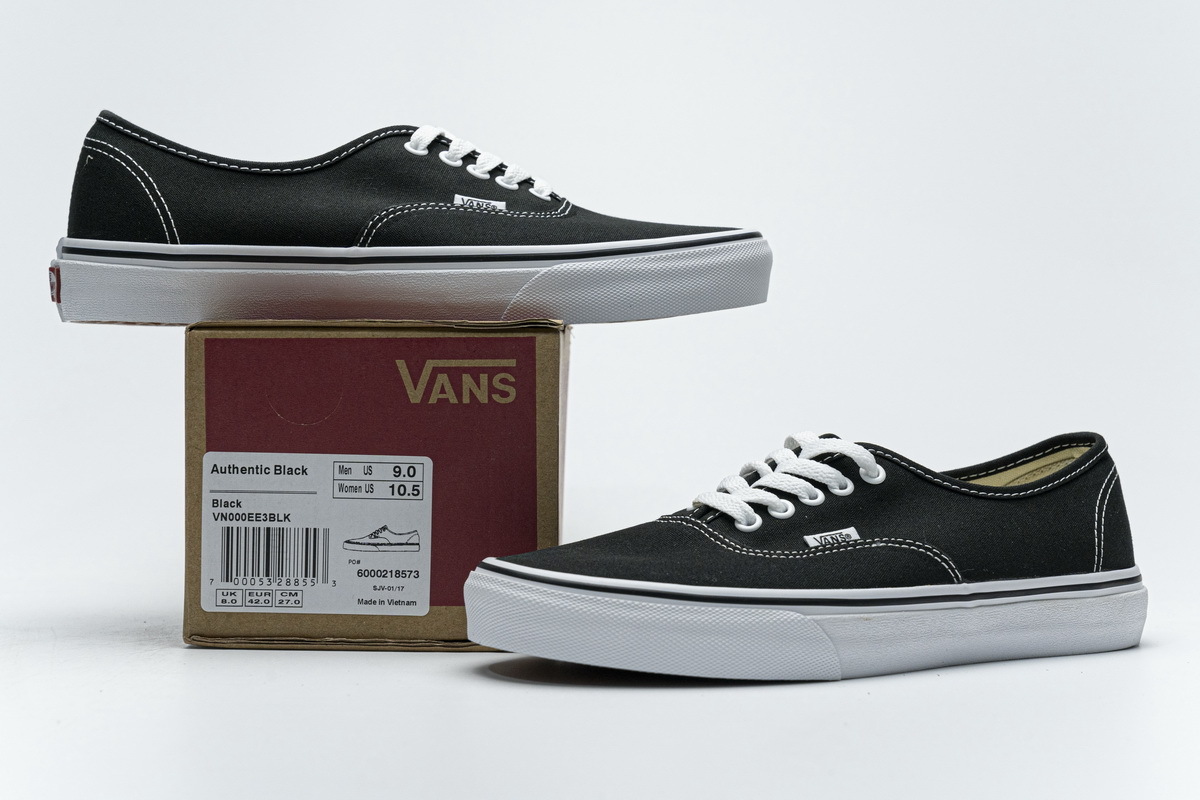 Pkgod Vans Authentic Black White