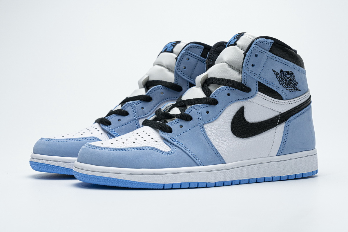 XP Factory Sneakers & Air Jordan 1 Retro High White University Blue Black 555088-134