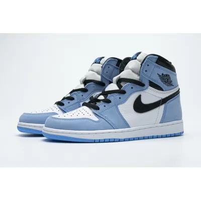 XP Factory Sneakers &amp; Air Jordan 1 Retro High White University Blue Black 555088-134 01