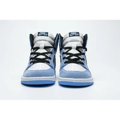 XP Factory Sneakers &amp; Air Jordan 1 Retro High White University Blue Black 555088-134 02