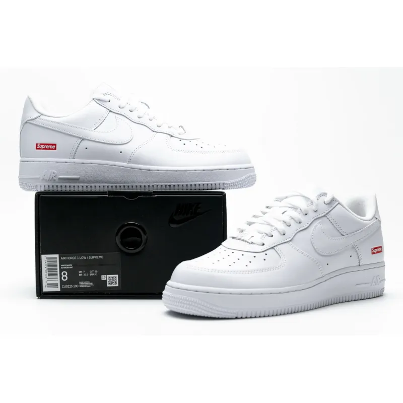XP Factory Sneakers &amp; Nike Air Force 1 Low Supreme White CU9225-100
