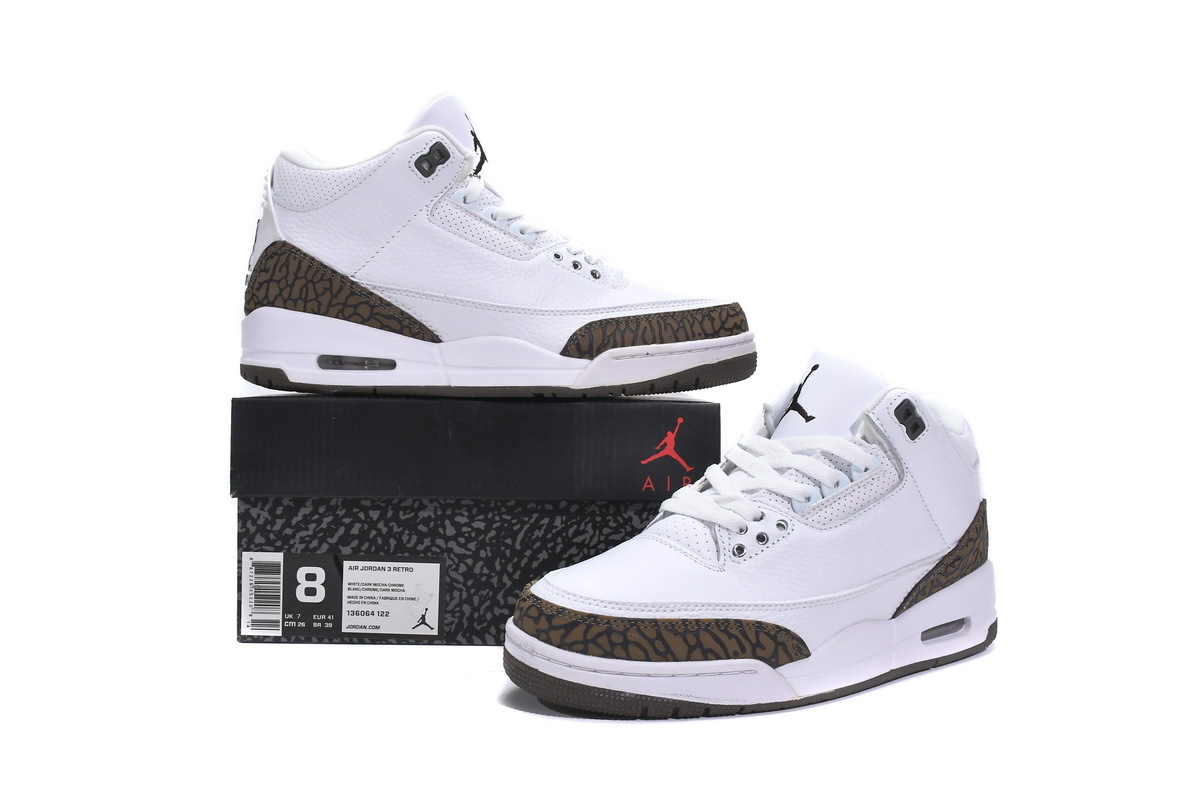 XP Factory Sneakers &Air Jordan 3 Neapolitan Dark Mocha CK9246-102
