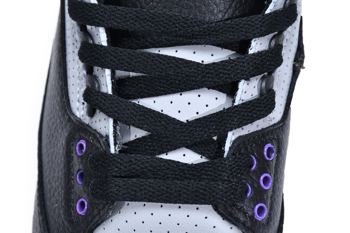XP Factory Sneakers &Jordan 3 Retro Black Court Purple CT8532-050​