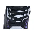 XP Factory Sneakers &Jordan 3 Retro Black Court Purple CT8532-050​