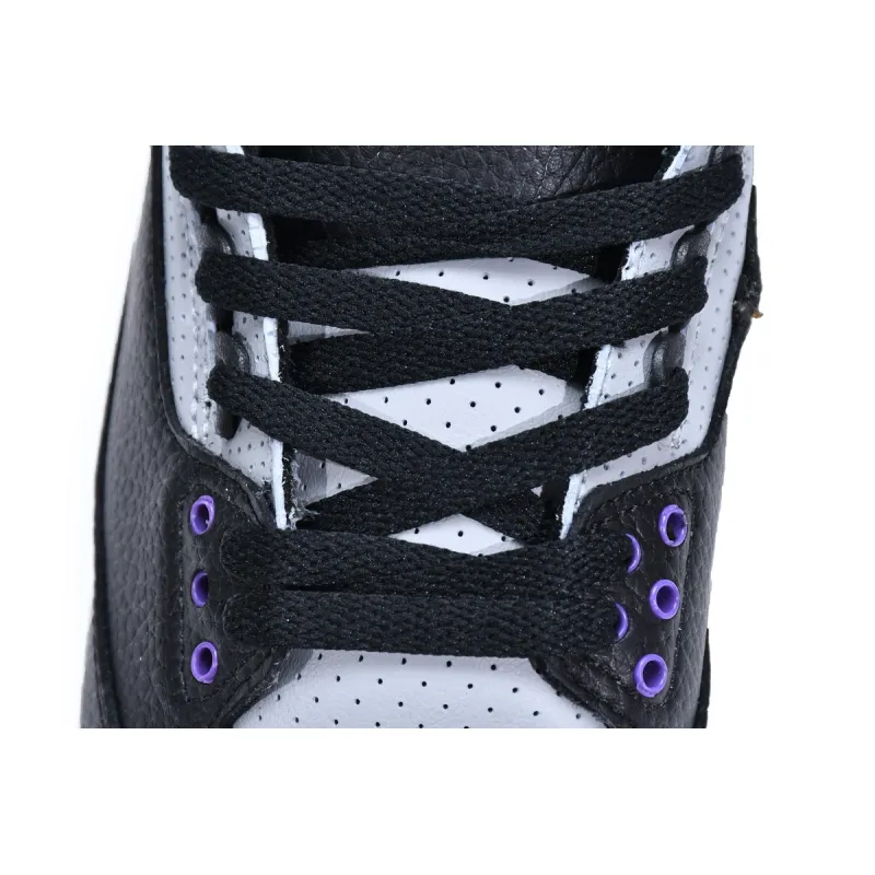 XP Factory Sneakers &Jordan 3 Retro Black Court Purple CT8532-050​