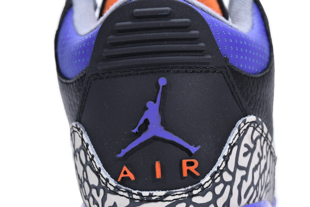 XP Factory Sneakers &Jordan 3 Retro Black Court Purple CT8532-050​