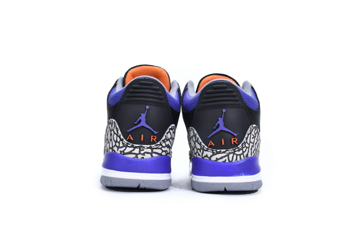 XP Factory Sneakers &Jordan 3 Retro Black Court Purple CT8532-050​