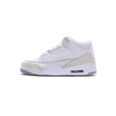 XP Factory Sneakers &Jordan 3 Retro Pure White (2018)136064-111 01