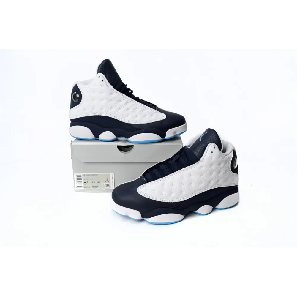 Pkgod Air Jordan 13 Retro Obsidian Powder Blue White