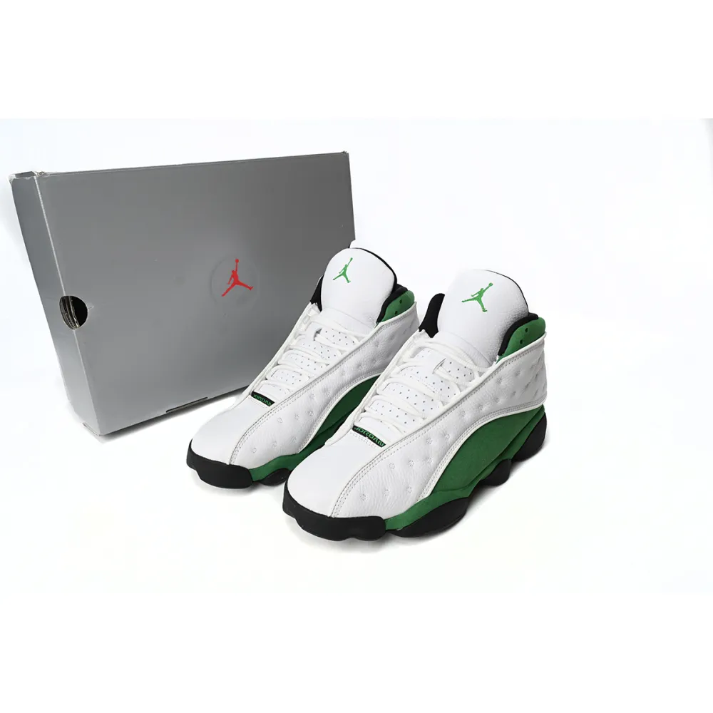 Pkgod Air Jordan 13 Retro White Lucky Green