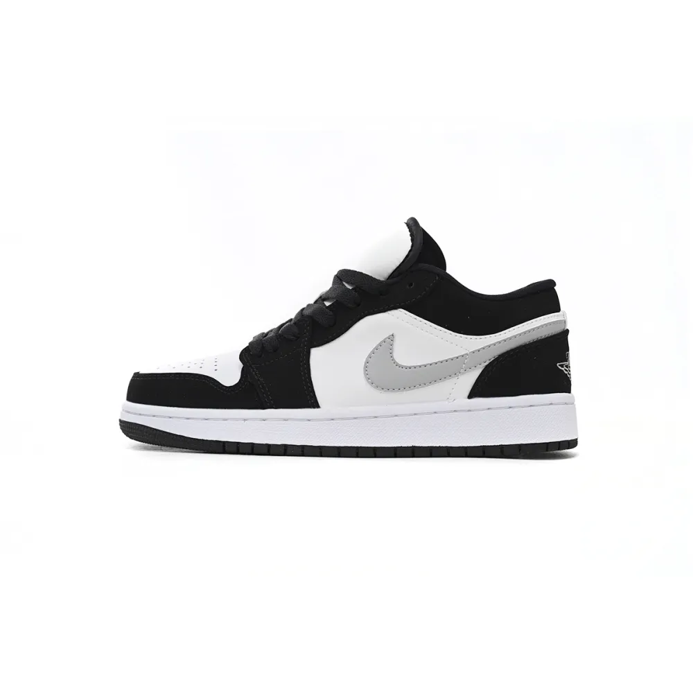 Pkgod Air Jordan 1 Low Black And White Gray