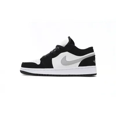 Pkgod Air Jordan 1 Low Black And White Gray 01