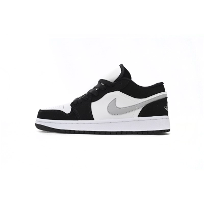    Pkgod Air Jordan 1 Low Black And White Gray 01