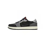 Pkgod Air Jordan 1 Low OG EX Black Smoke Grey