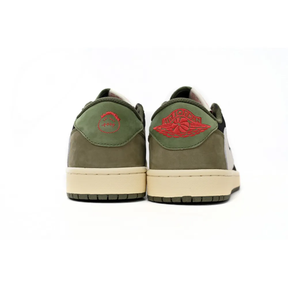 Pkgod Air Travis Scott x Air Jordan 1 Low Green Barb