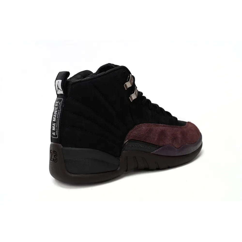 Pkgod Air Jordan 12 Retro SP A Ma Maniére Black