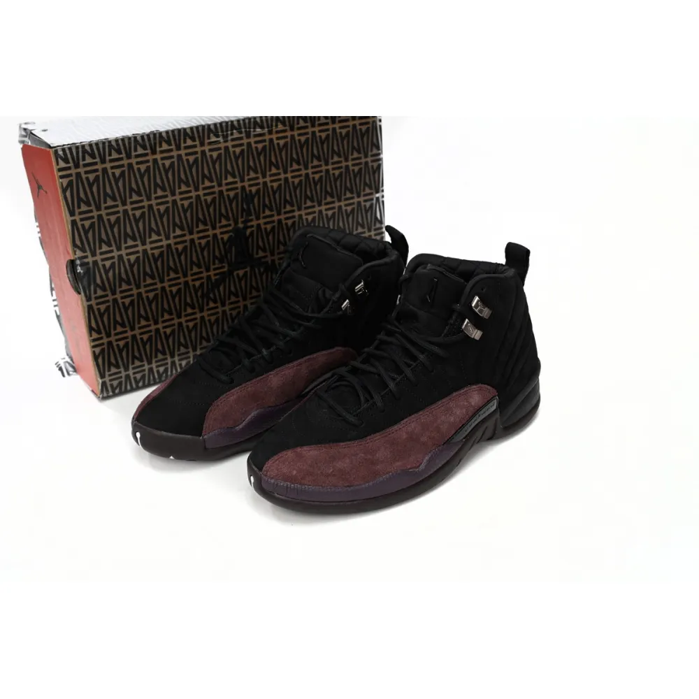 Pkgod Air Jordan 12 Retro SP A Ma Maniére Black