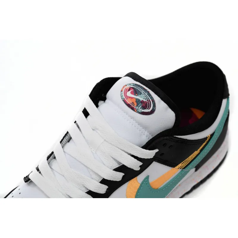 Pkgod Nike Dunk Low Multiple Swooshes White Washed Teal