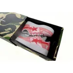 Zafa Wear  A Bathing Ape Bape Sta Low Pink Paint Leather