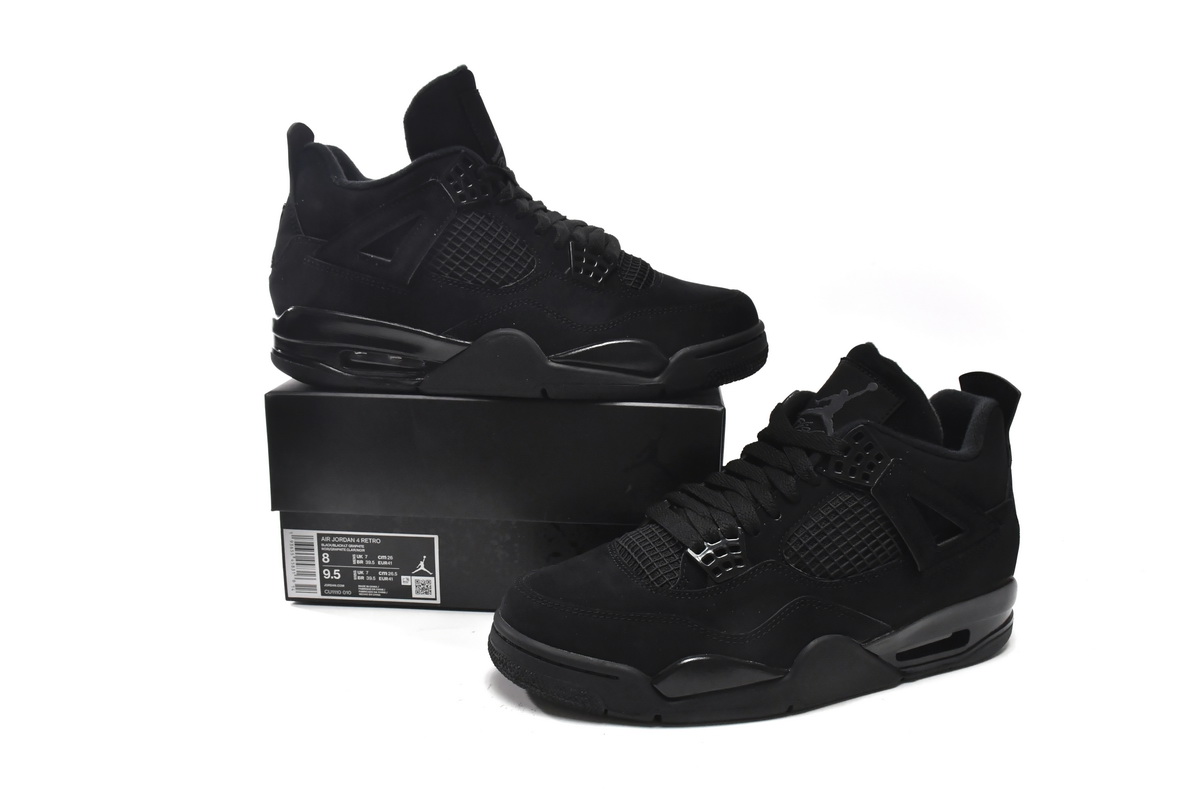 Pkgod | Perfect Kicks Sneaker Air Jordan 4 Retro Black Cat