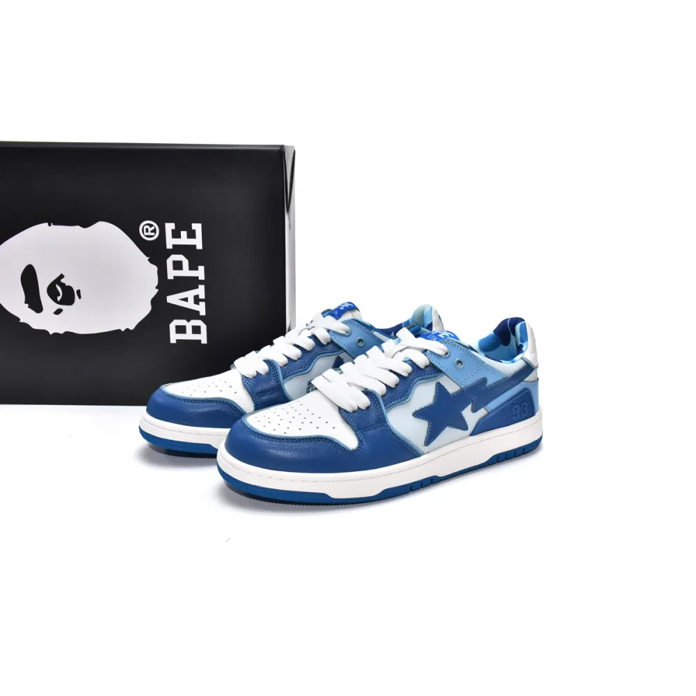 Zafa Wear A Bathing Ape Bape Sta Low Blue 1G70-109-0026