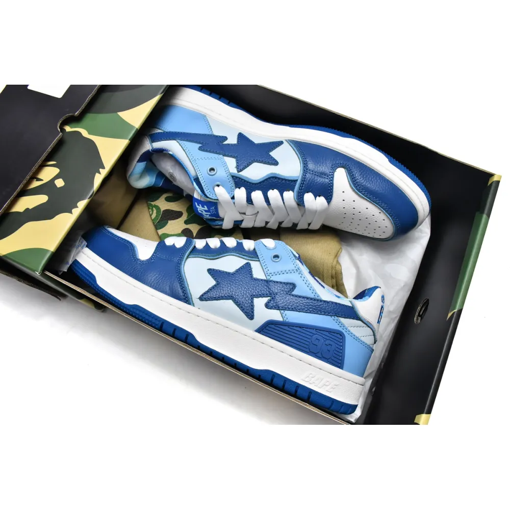 Zafa Wear A Bathing Ape Bape Sta Low Blue 1G70-109-0026