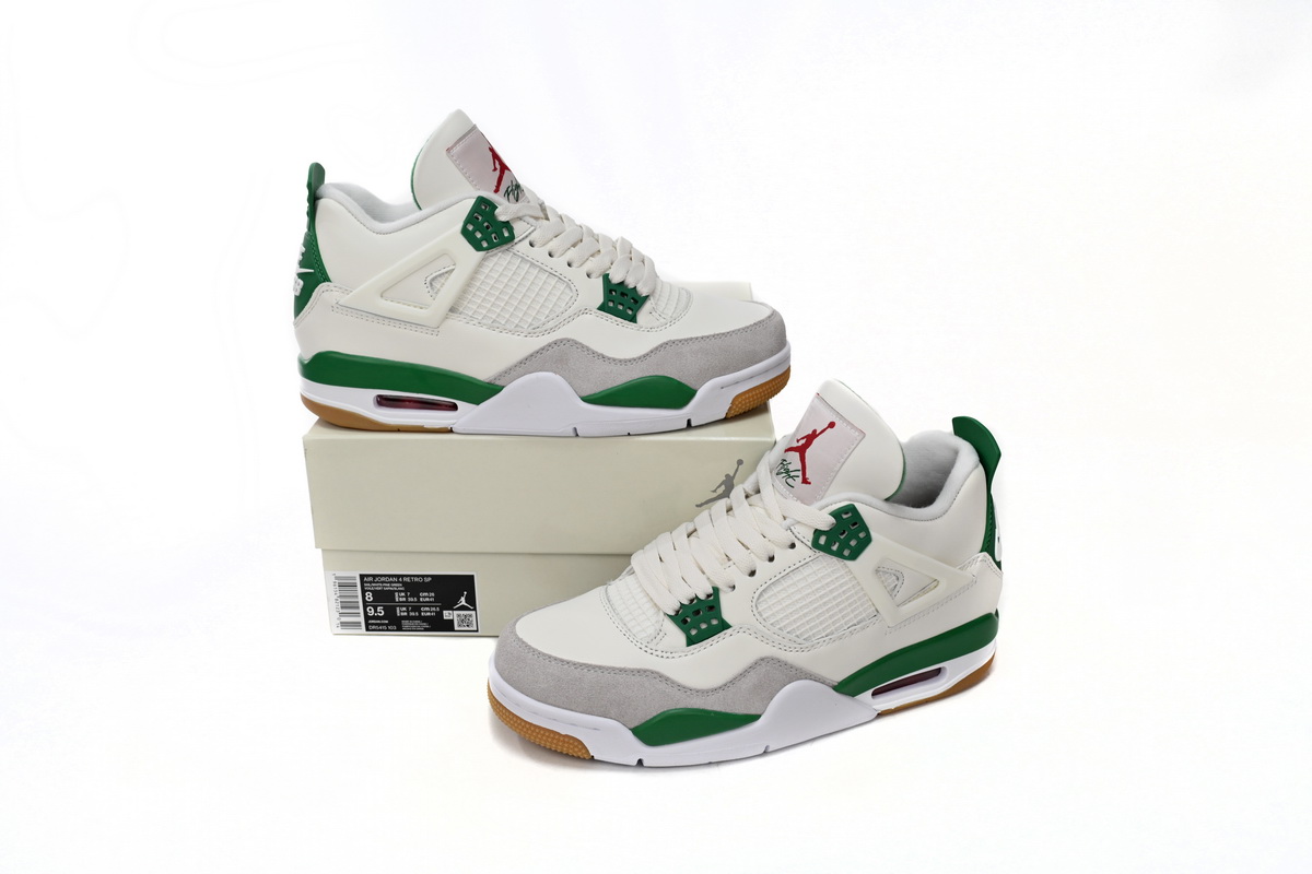 Pkgod Jordan 4 Retro SB Pine Green  