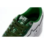 Zafa Wear A Bathing Ape Bape Sta Patent Leather White Green