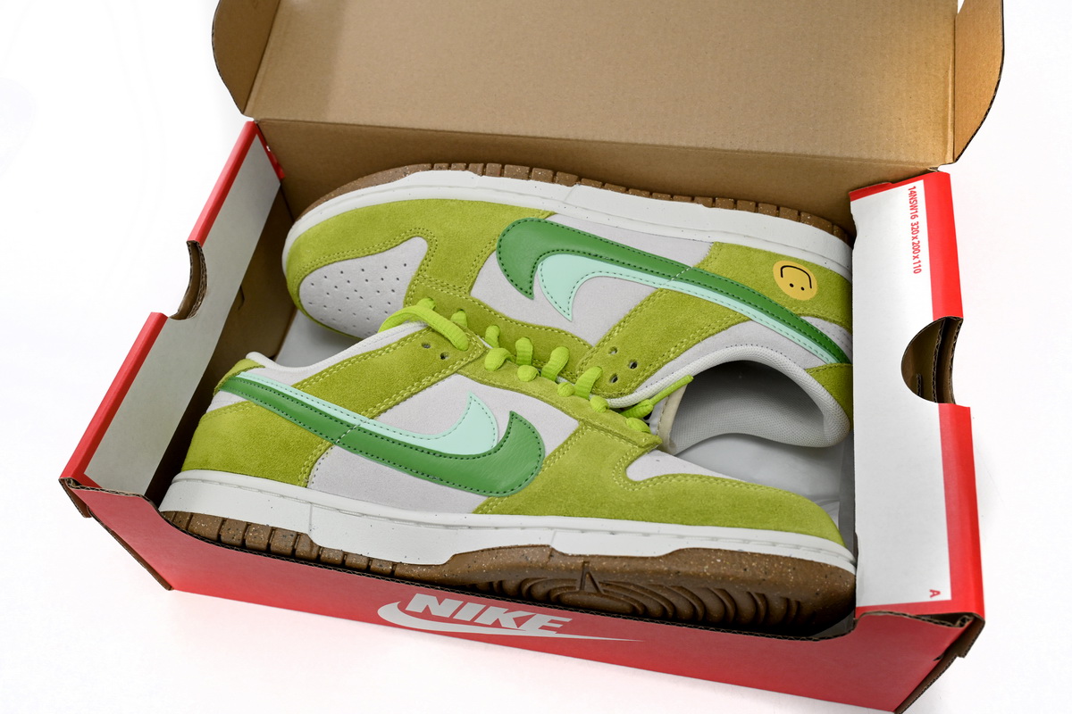     Nk SB Dunk Low "85" Gray Green Apple Double Hook
