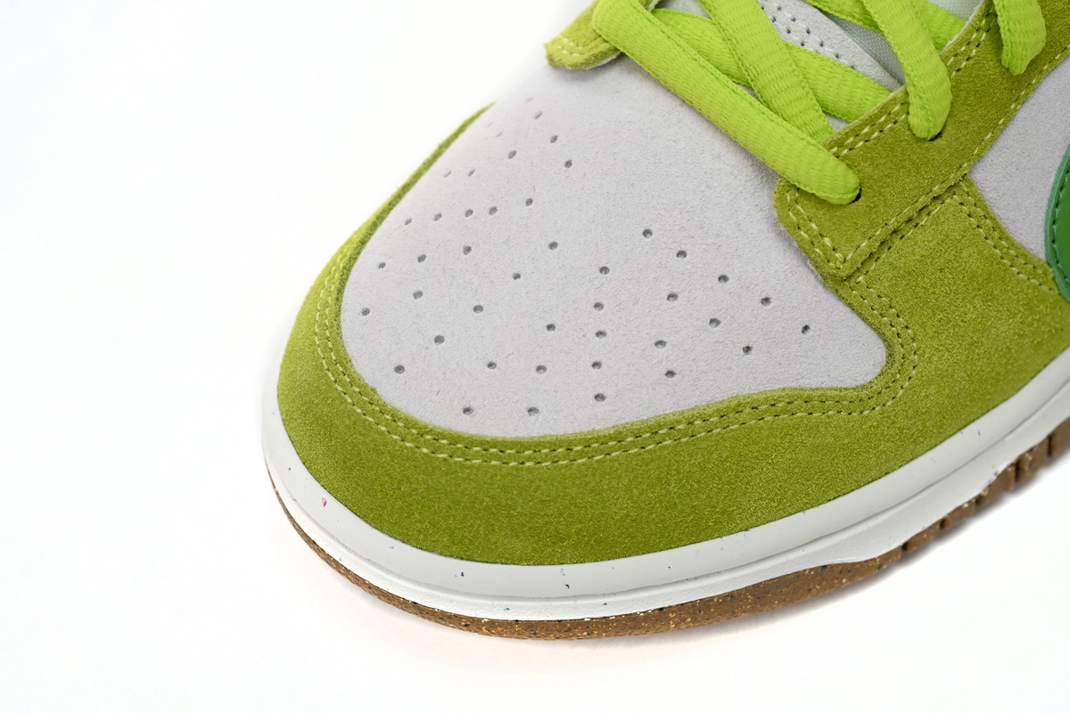     Nk SB Dunk Low "85" Gray Green Apple Double Hook