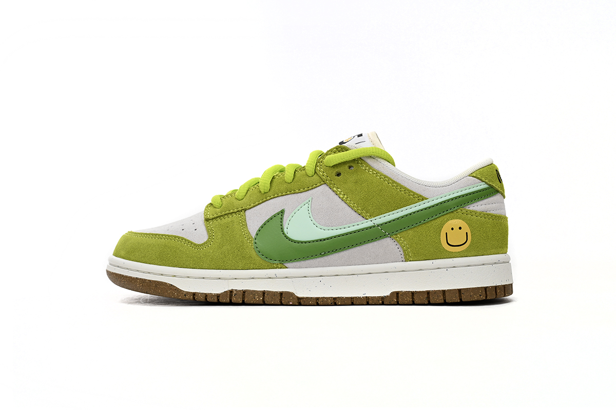     Nk SB Dunk Low "85" Gray Green Apple Double Hook