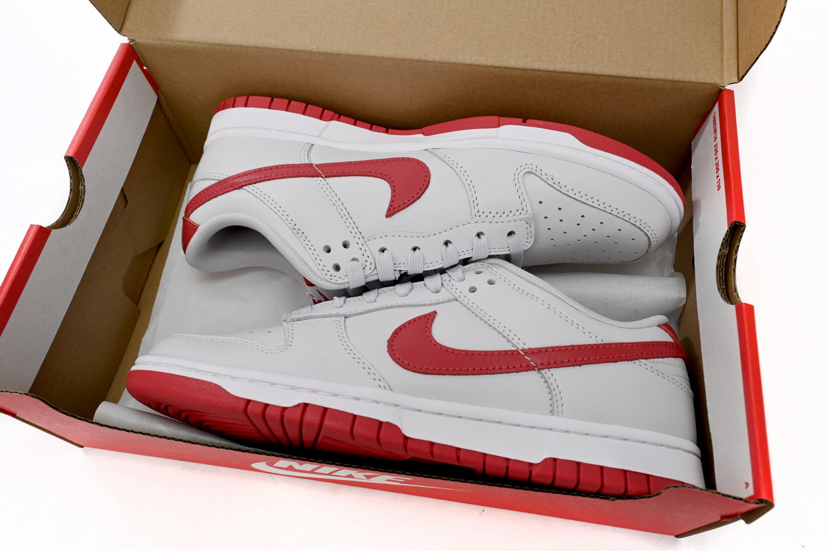 XP Factory Sneakers &Air Nike Dunk Low Vast Grey Varsity Red FJ0832-011
