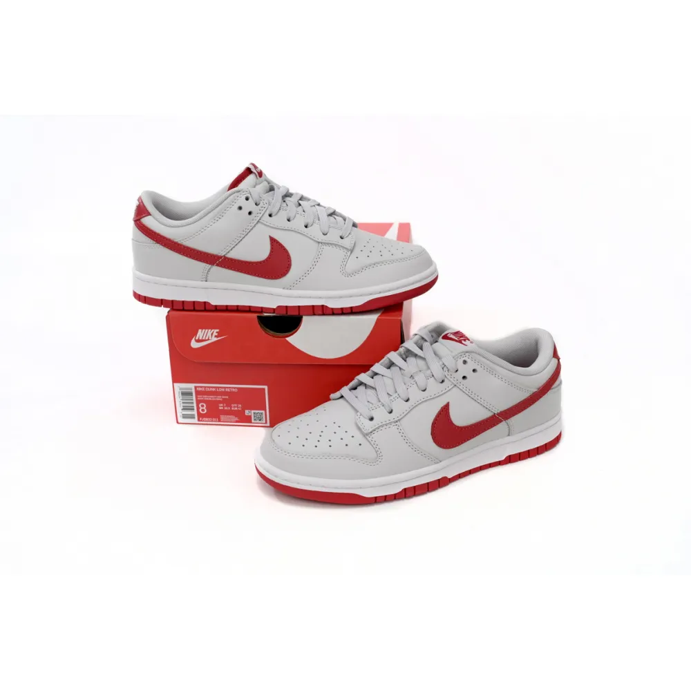 XP Factory Sneakers &Air Nike Dunk Low Vast Grey Varsity Red FJ0832-011