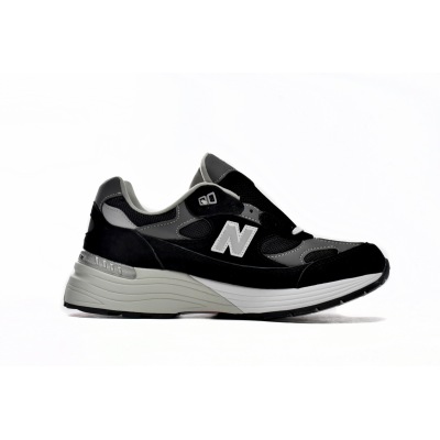 Pkgod New Balance 992 Black Grey Suede 02