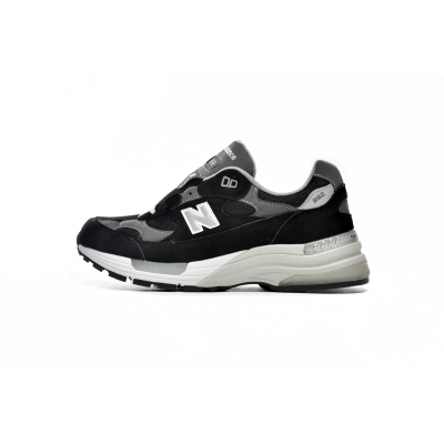 Pkgod New Balance 992 Black Grey Suede 01