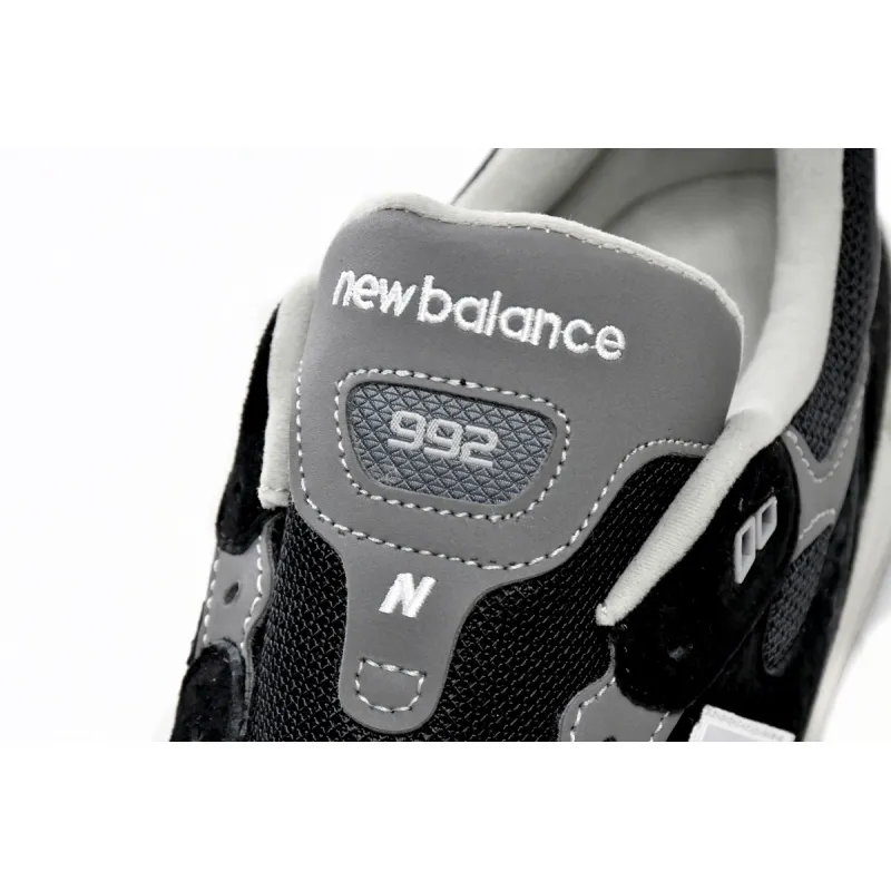 Pkgod New Balance 992 Black Grey Suede