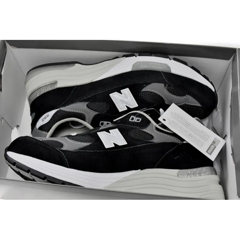 Pkgod New Balance 992 Black Grey Suede